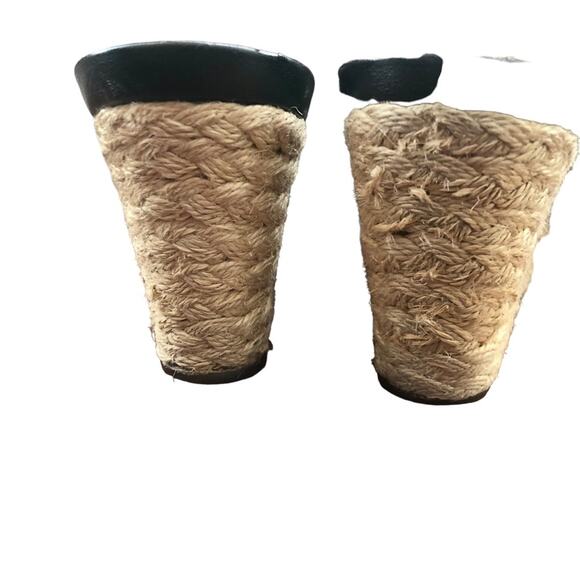 Clarks black leather strappy wedge sandals 9.5 - Picture 6 of 8